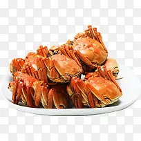 螃蟹美食素材