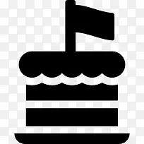 蛋糕用旗图标