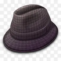 灰色简约男式帽子装饰