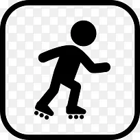 滑冰标志图标