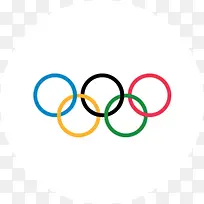 奥运五环炫彩造型