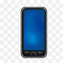 矢量蓝色手机产品图