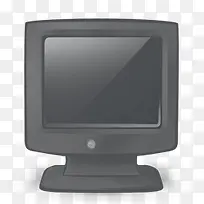 黑色电脑显示屏
