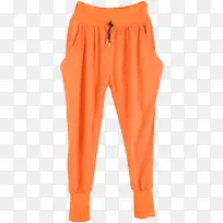 橘黄色裤子素材