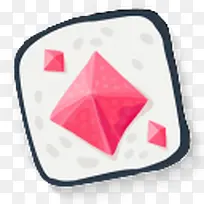 粉红水晶图标