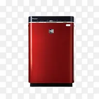产品实物红色空气净化器