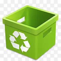 绿色回收垃圾筐