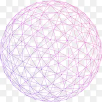 紫色球状网格