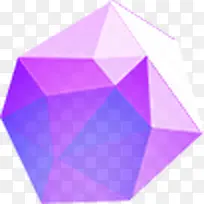 紫色立体不规则