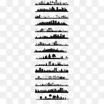 城市剪影建筑图形