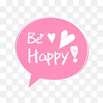 Be Happy对话框字体设计