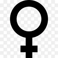 女性的性别符号图标