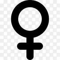 女性的性别符号图标