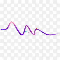 紫色波动彩带