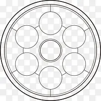 手绘黑色线条引擎