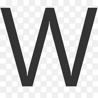 大写字母W icon