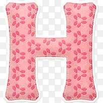 粉红字母h