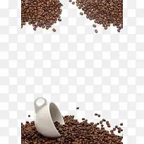 咖啡豆装饰背景