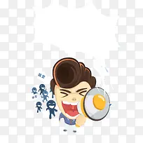 喊叫卡通