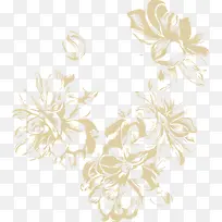 棕色高清婚礼花纹