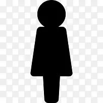 女厕所图标