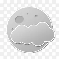 云朵球形图标设计