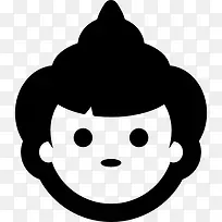 女人的脸图标