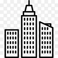 摩天大楼图标
