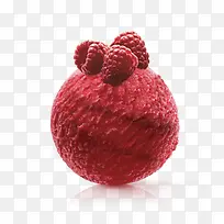 树莓冰淇淋球