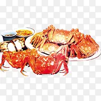 螃蟹美食食物节日