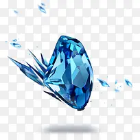 精美的蓝色钻石