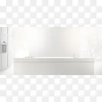 白色简洁的厨房图片