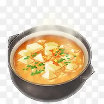 手绘豆腐汤