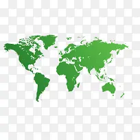 绿色地图世界地图