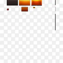 棕色游戏光效标签