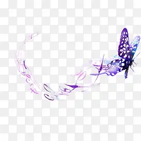 紫色艺术蝴蝶结