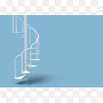 创意的楼梯白色楼梯设计