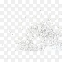 白色粗盐粒