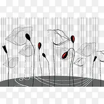 线绘花