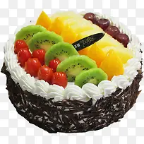 蛋糕巧克力水果蛋糕