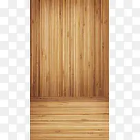 竹子做的地板和墙
