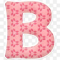 粉红字母b