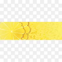 黄色果汁饮品banner