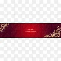 欧式花纹边框banner矢量素材