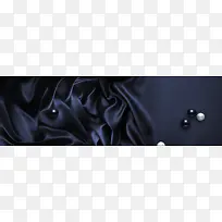 丝绸黑色质感海报banner背景