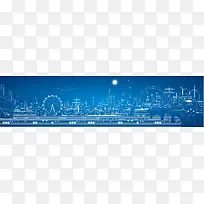 城市建筑背景海报大全