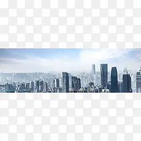 简约城市建筑图片banner
