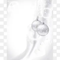 矢量质感银色圣诞节背景素材