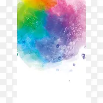 精美渐变水墨色彩海报背景图