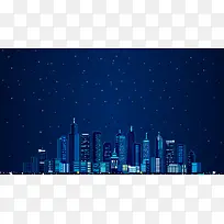城市建筑风景背景图片